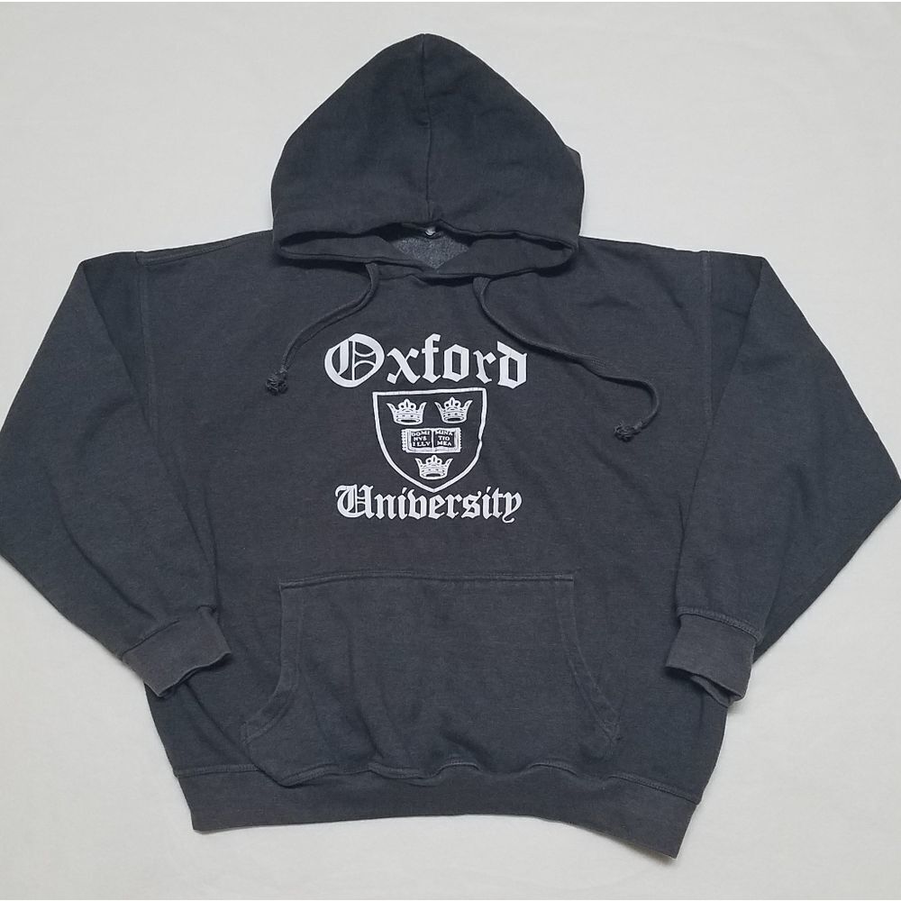 𝅺VINTAGE Oxford University Crest Spell Out Hoodie